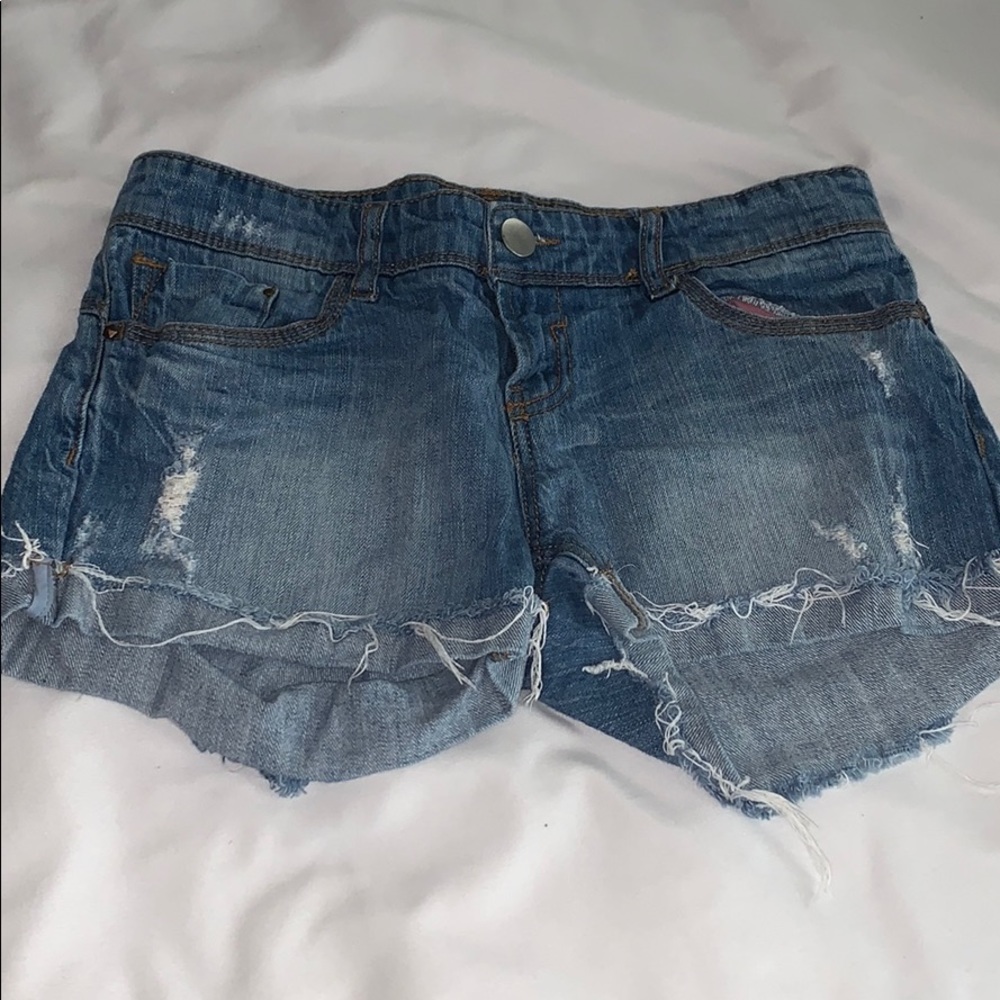 Denim shorts